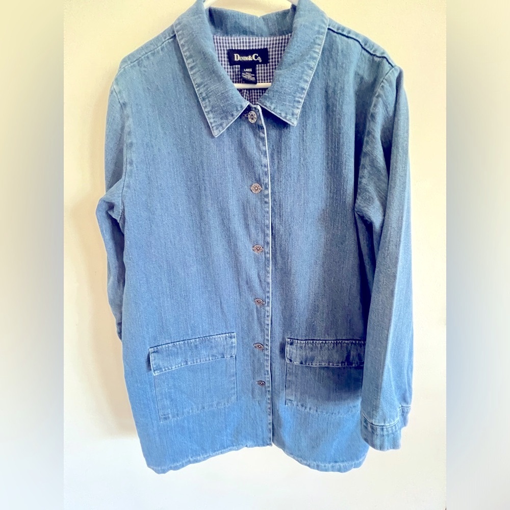 ❤️Vintage denim coat, size L